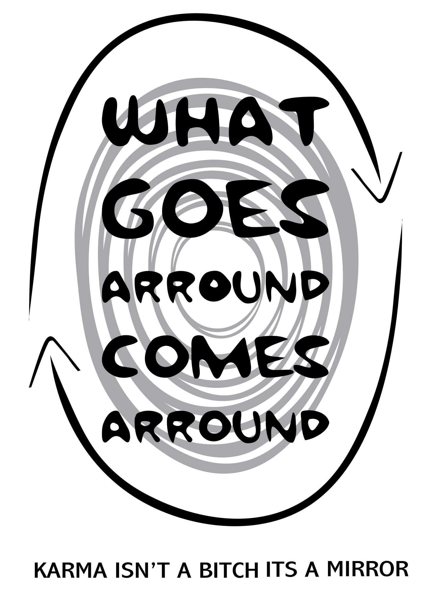 Karma Off-White Oversized Tee