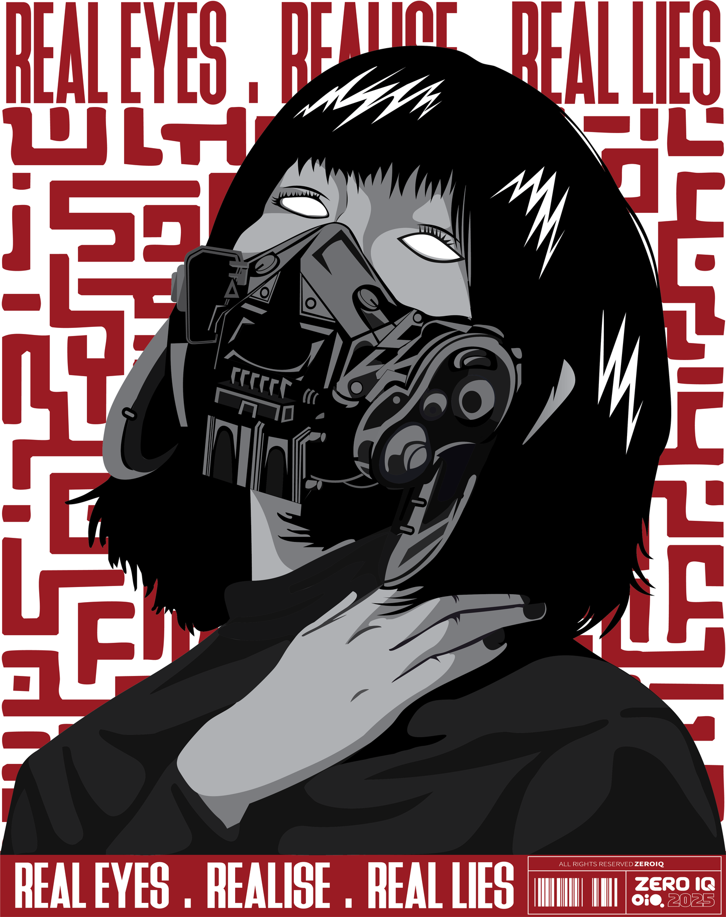 Real Eyes Off-White Oversized Tee