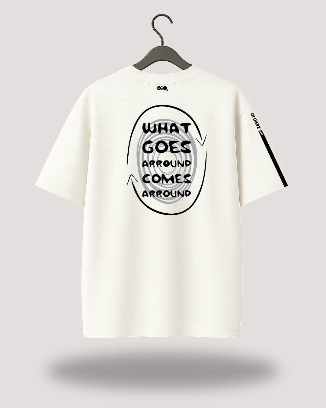 Karma Off-White Oversized Tee