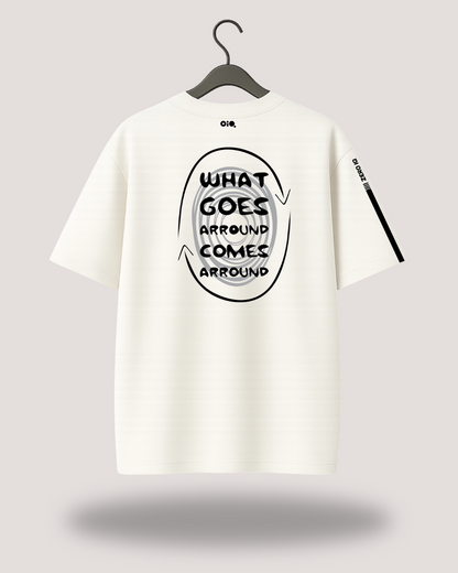 Karma Off-White Oversized Tee