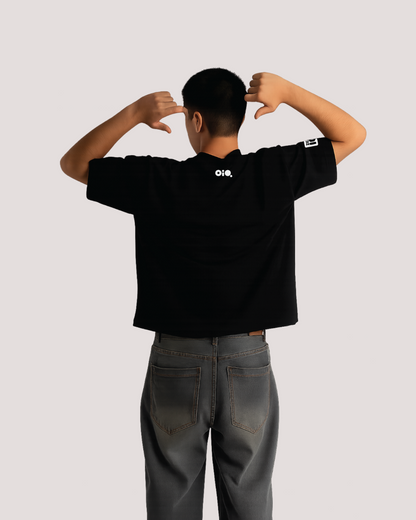 BLACK Blank Oversized Tee