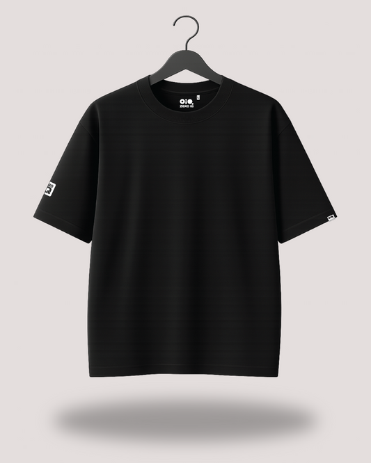 BLACK Blank Oversized Tee