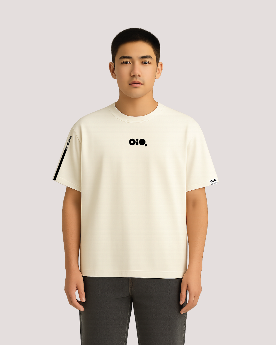 Wabi-Sabi Off-White Oversized Tee