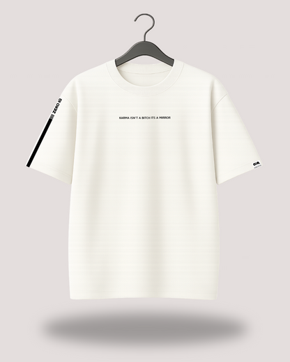 Karma Off-White Oversized Tee