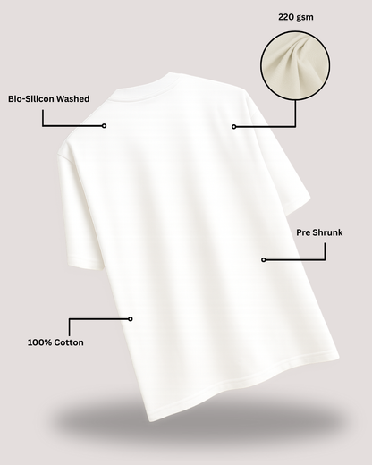 Wabi-Sabi Off-White Oversized Tee