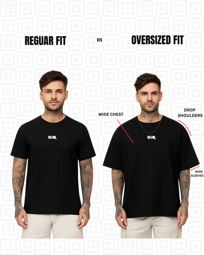 BLACK Blank Oversized Tee